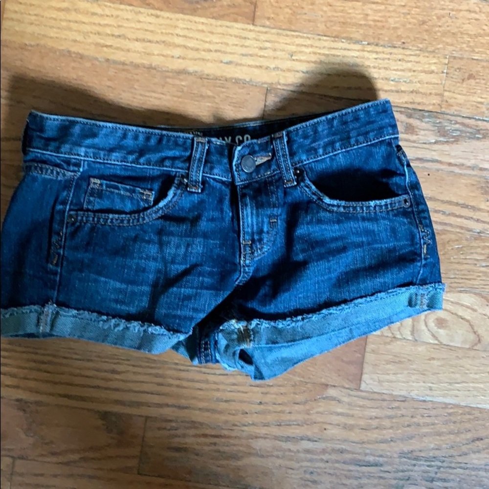 Mission shorts, distressed blue